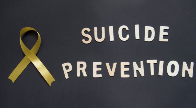 September is National Suicide Prevention Month and September 10th is World Suicide Prevention Day.  According to the Centers for Disease Control and Prevention...